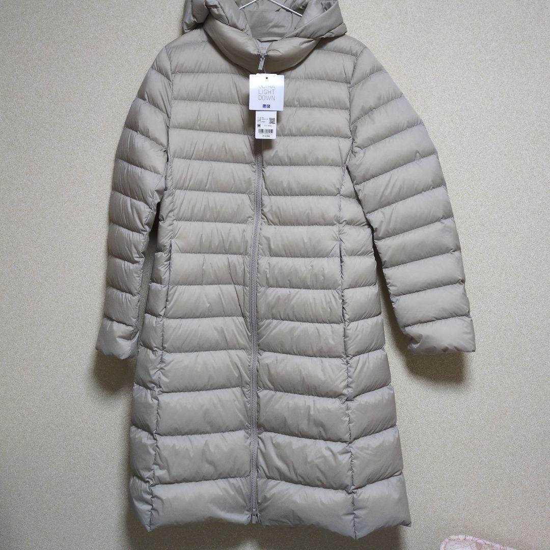 ユニクロ　ウルトラライトダウンロングコート　Мサイズ　 ベージュ　新品タグつき