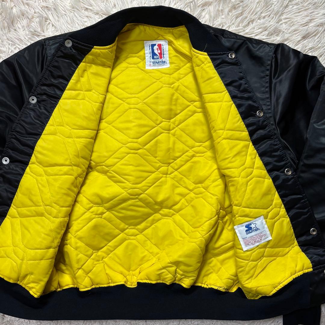 90's USA製 STARTER レイカーズ スタジャン　ボンバージャケット