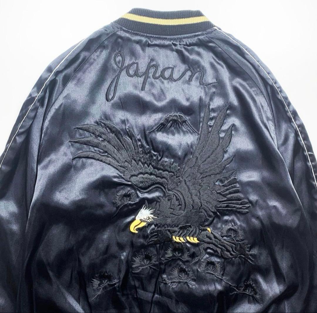 【両面最高】スカジャン鷲虎龍　テーラー　東洋エンタープライズ　刺繍M◆ビンテージ