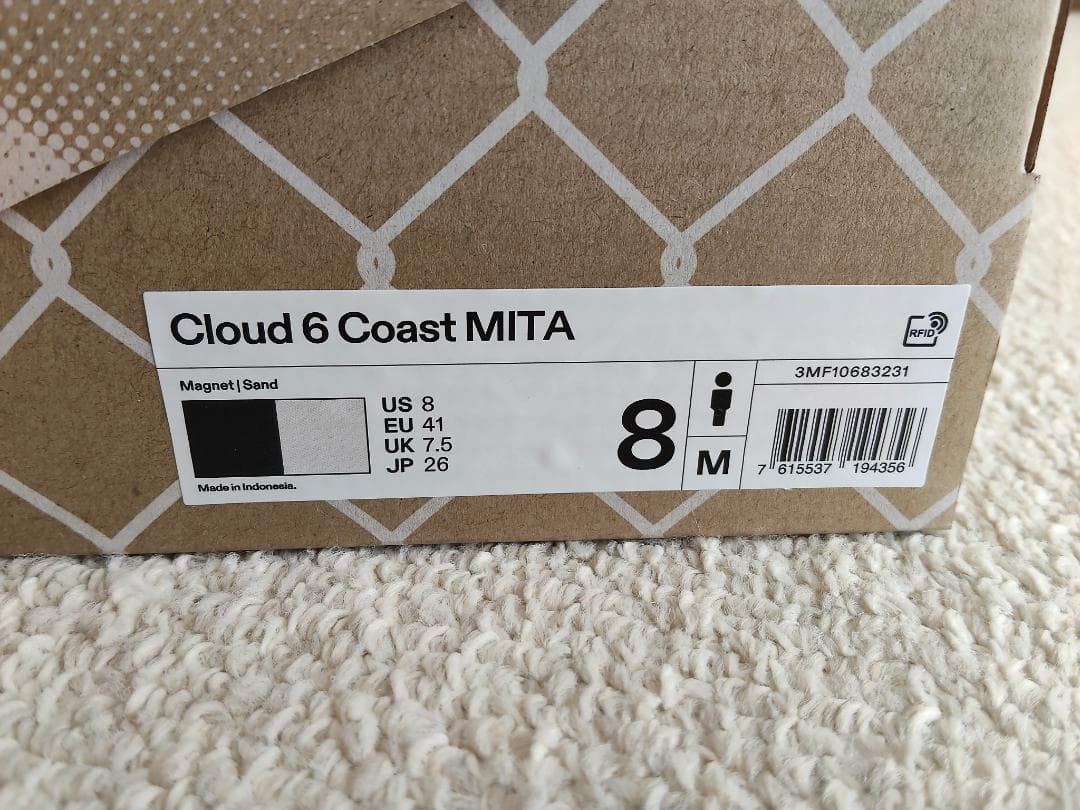 【完売モデル】オン クラウドコースト6 ミタスニーカーズ限定モデル 26.0cm