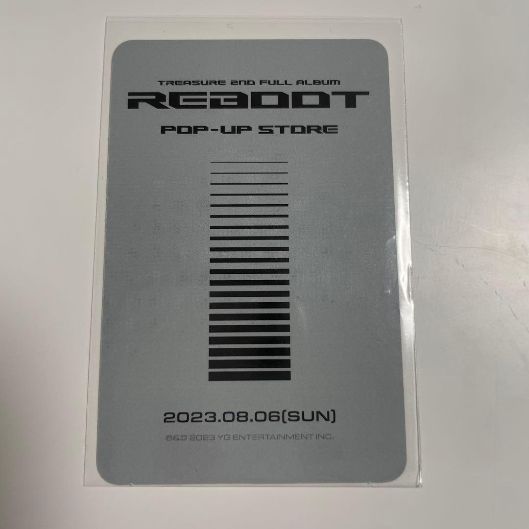 treasure ジフン トレカ reboot popup 公式