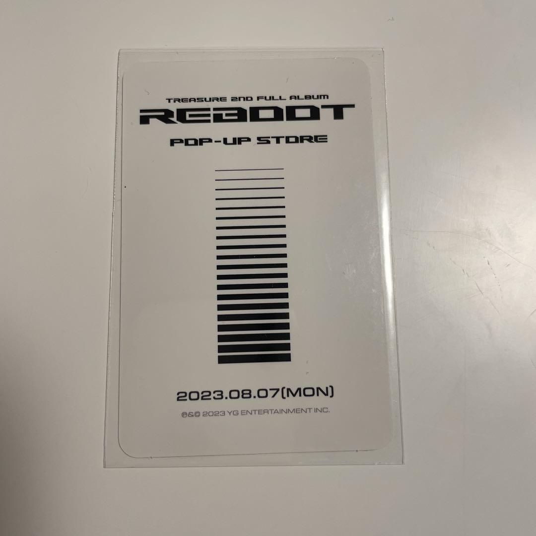 treasure ジフン トレカ reboot popup 公式