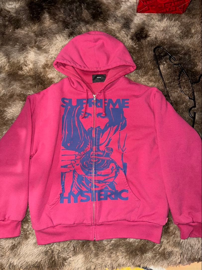 supreme hysteric glamour パーカー　RED
