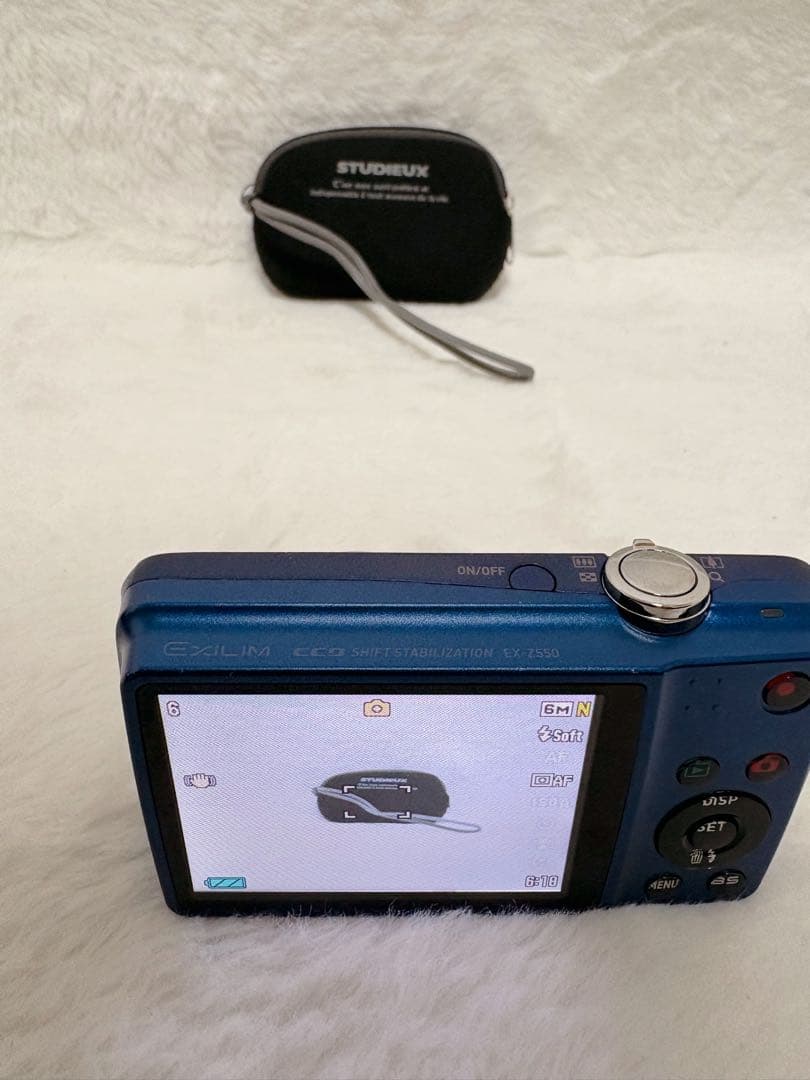 【美品】CASIO EX-Z550 デジタルカメラ 青