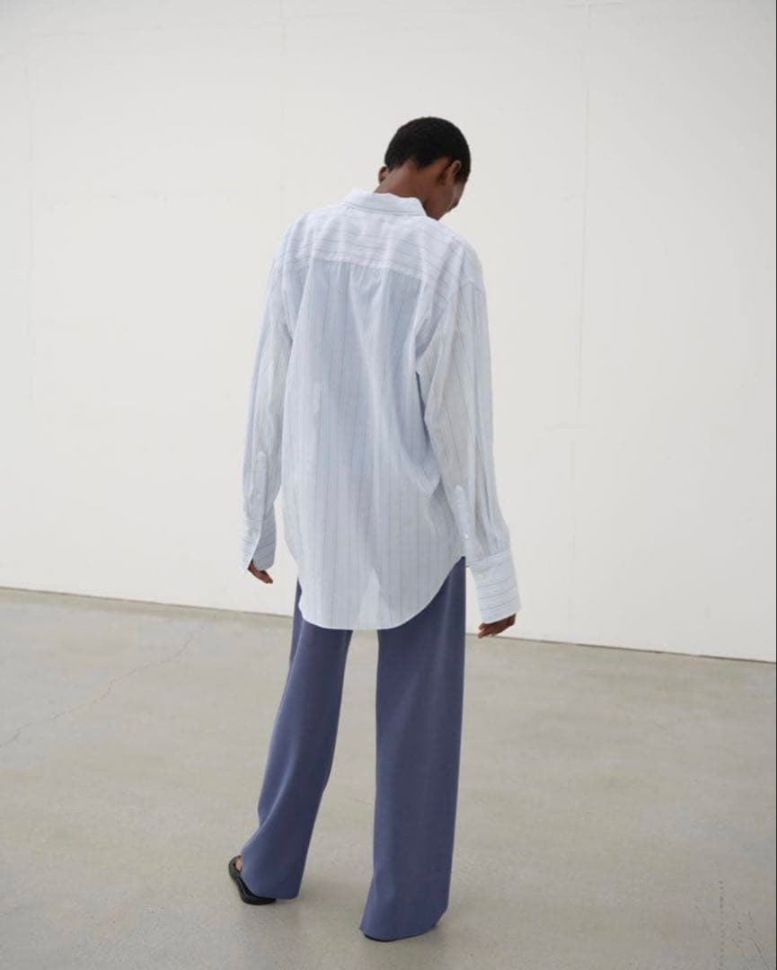 ☆美品☆ 24SS AURALEE オーガンジーコットンシャツ クリーニング済み