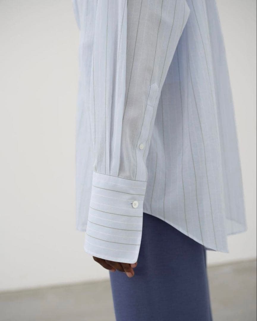 ☆美品☆ 24SS AURALEE オーガンジーコットンシャツ クリーニング済み