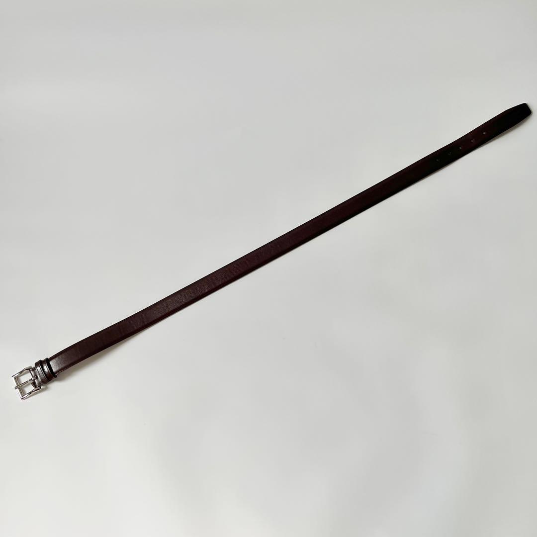 ジョンロブ　ベルト　カーフレザー　茶色　ブラウン　90サイズ　メンズ　フランス製