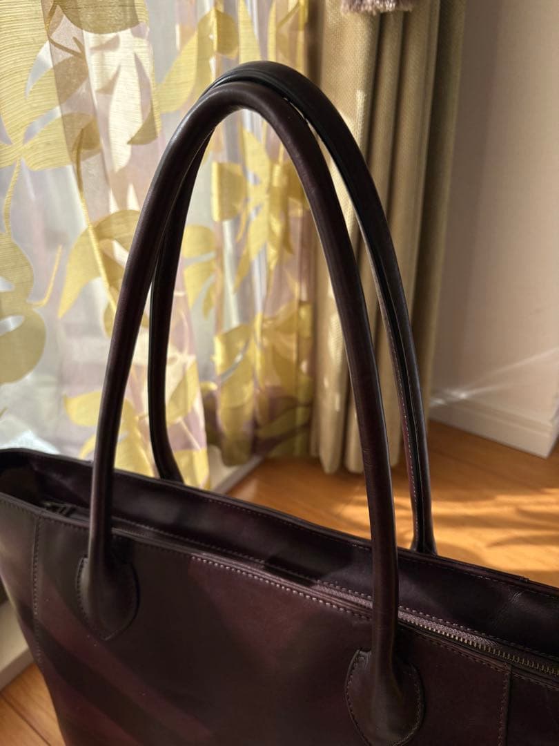 極美品　マザーハウス アンティーク キャリア トート　アンティークブラウン