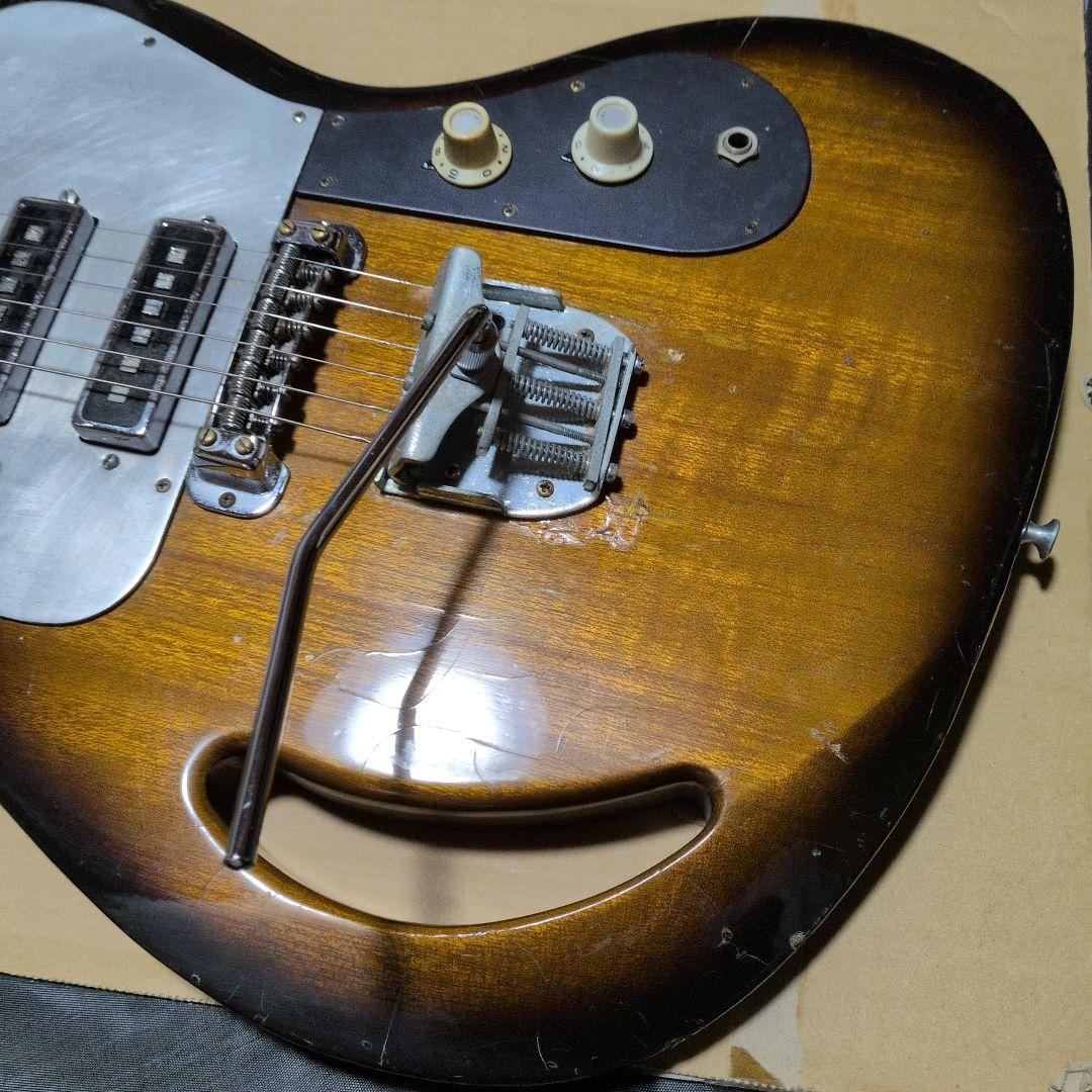 年末年始セール!Teisco ビザールギター!! サンバーストTG64!!おまけ