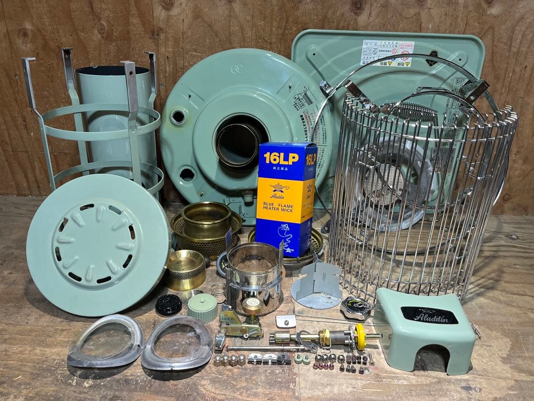 新品芯交換済 アラジン39型 レトロ 中古 分解メンテナンス済 石油ストーブ
