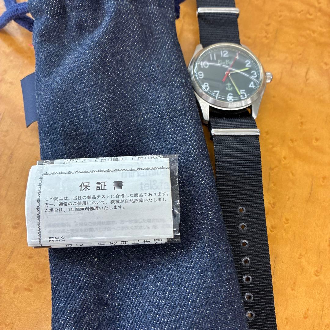 BLUE BLUE ミリタリーウォッチ　自動巻
