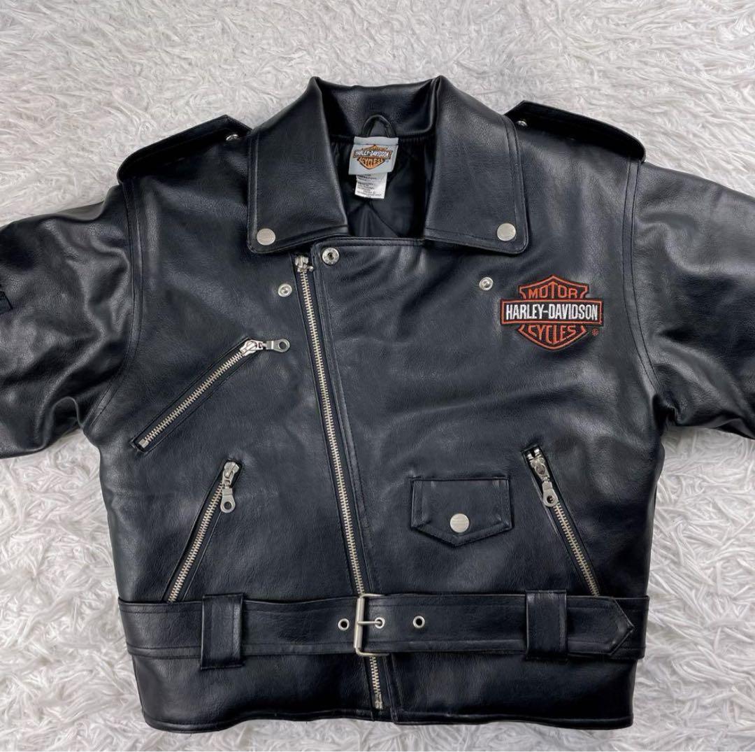 ハーレーダビットソン レザー　ジャケット ダブル キルティング