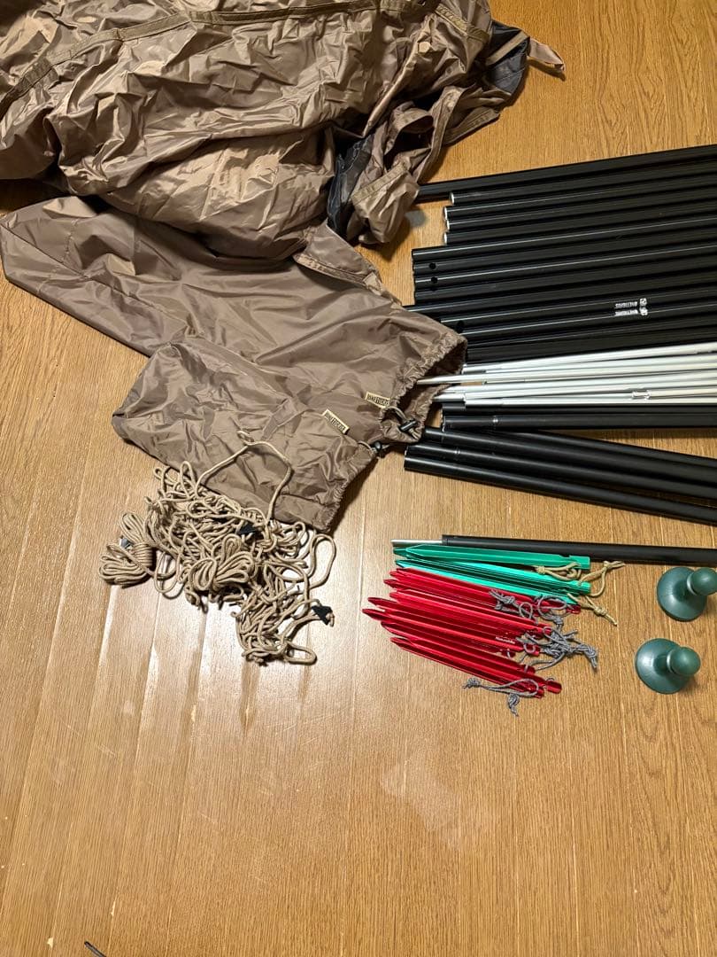 onetigris キャンプテント タープ付き　ソロキャンプ