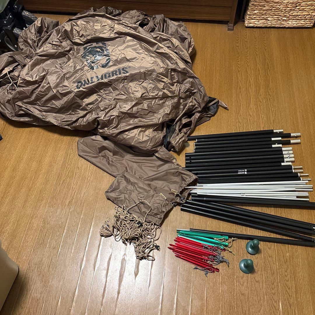 onetigris キャンプテント タープ付き　ソロキャンプ