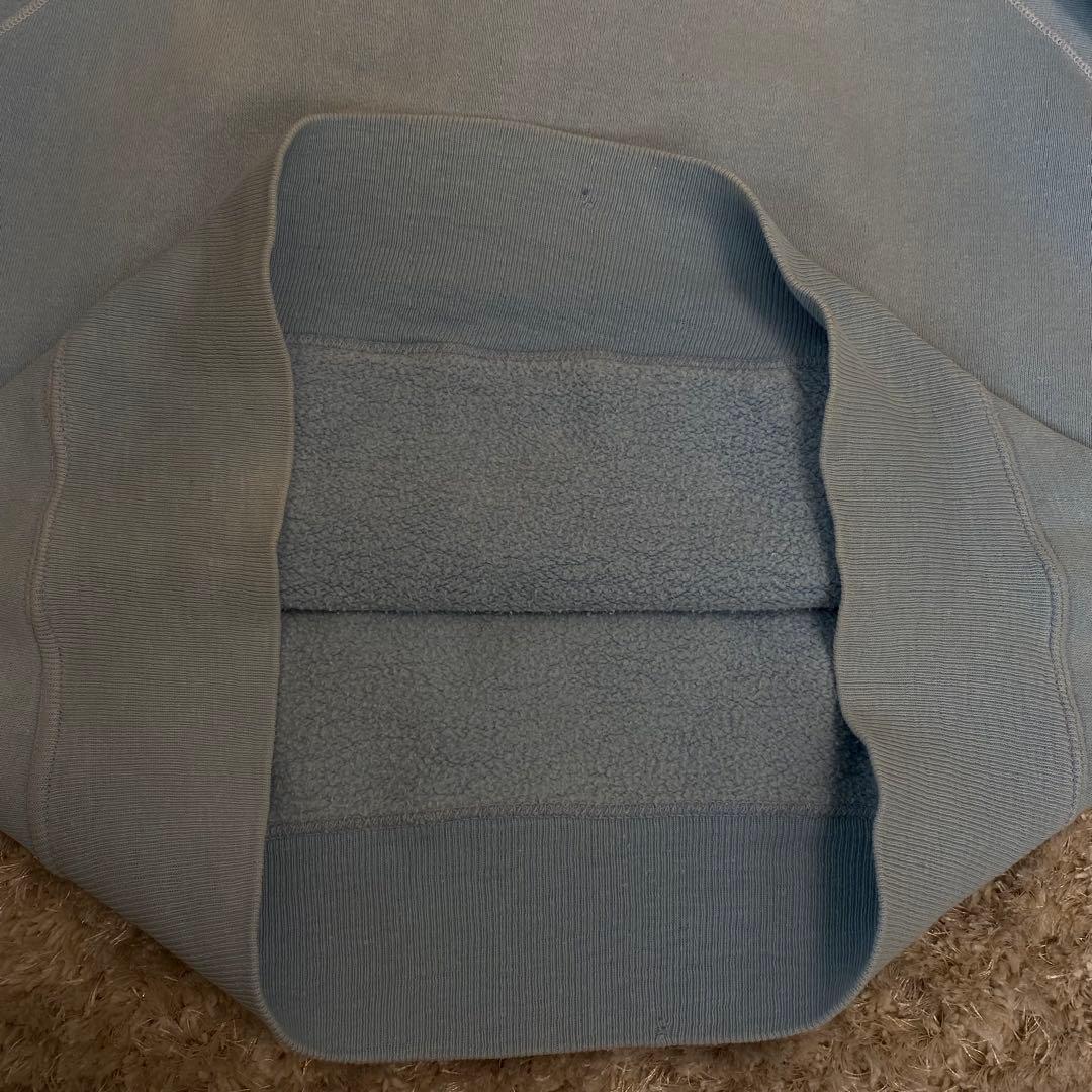 50s フェードブルーグレー ラグラン プルオーバーパーカー ビッグサイズ