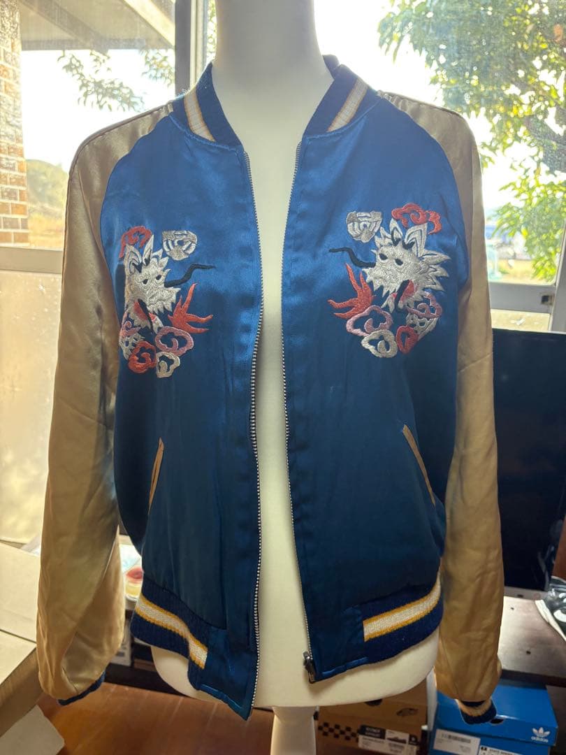 Vintage ドラゴン×グアム刺繍 　　 スカジャン スーベニアジャケット