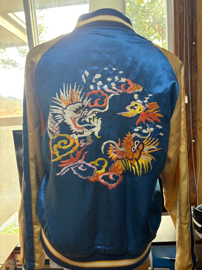 Vintage ドラゴン×グアム刺繍 　　 スカジャン スーベニアジャケット