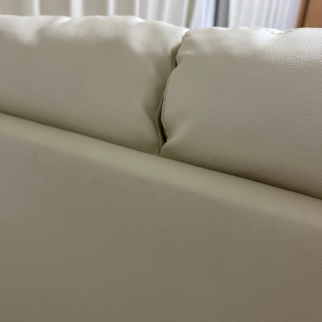 ニトリ　3人用合皮ソファ(Nシールドキャッツ3 IV)