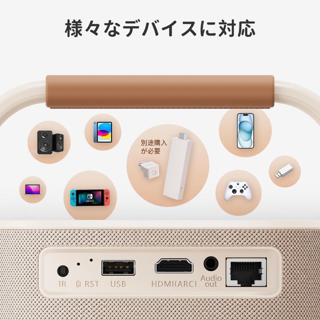 ポータブルプロジェクター FHD 1080P