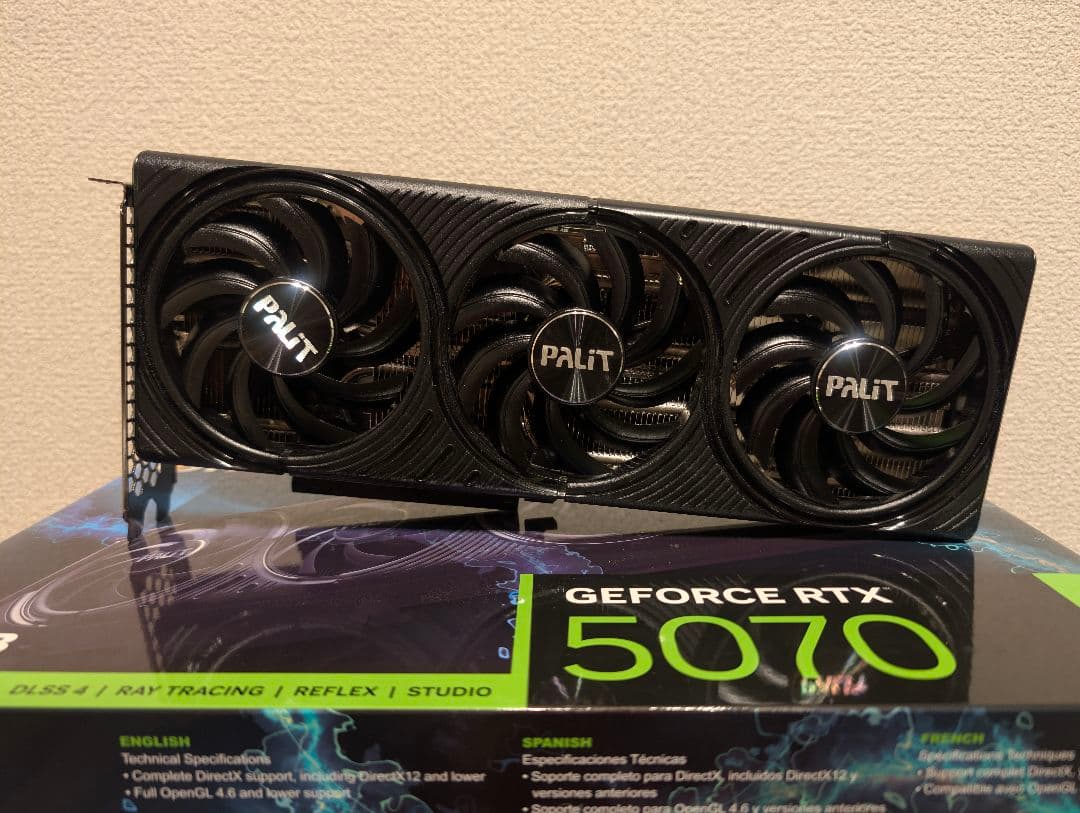 【動作良好】Palit GeForce RTX 5070 / 付属品完備