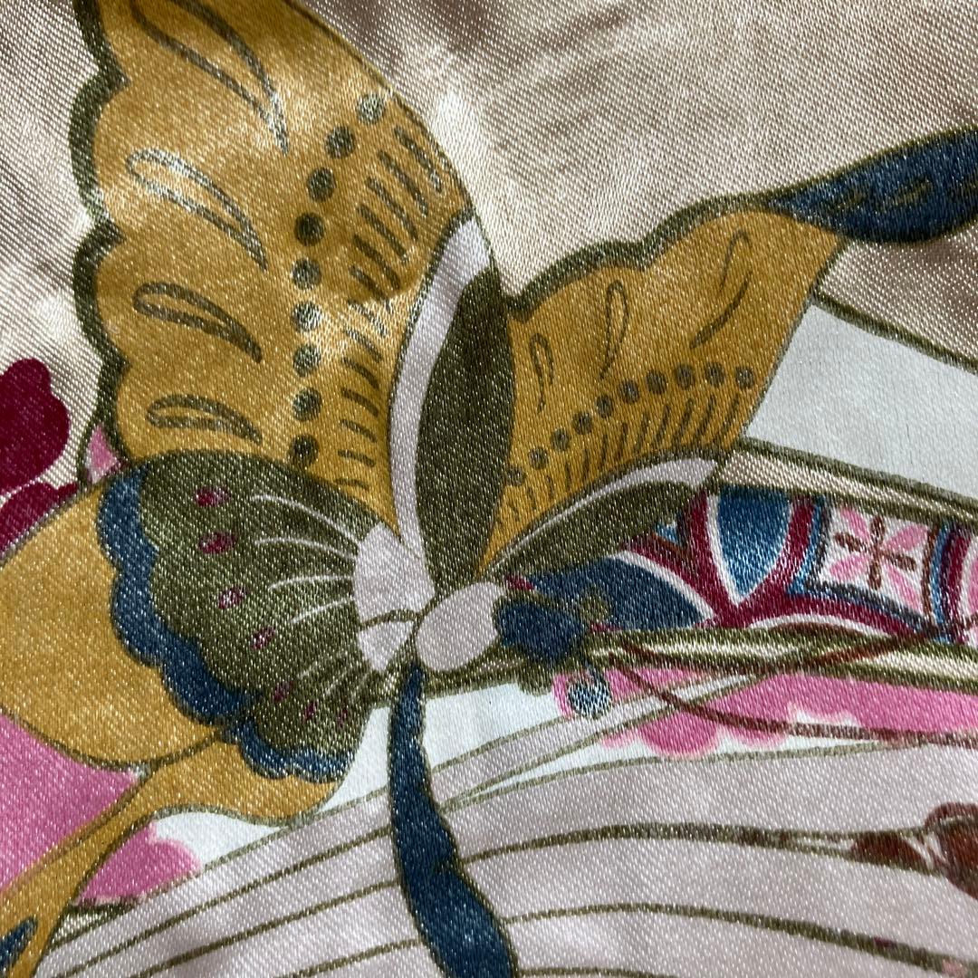 雅結　スカジャン　リバーシブル　レーヨン　刺繍　プリント　和柄　鳳凰　蝶　燕　蛙