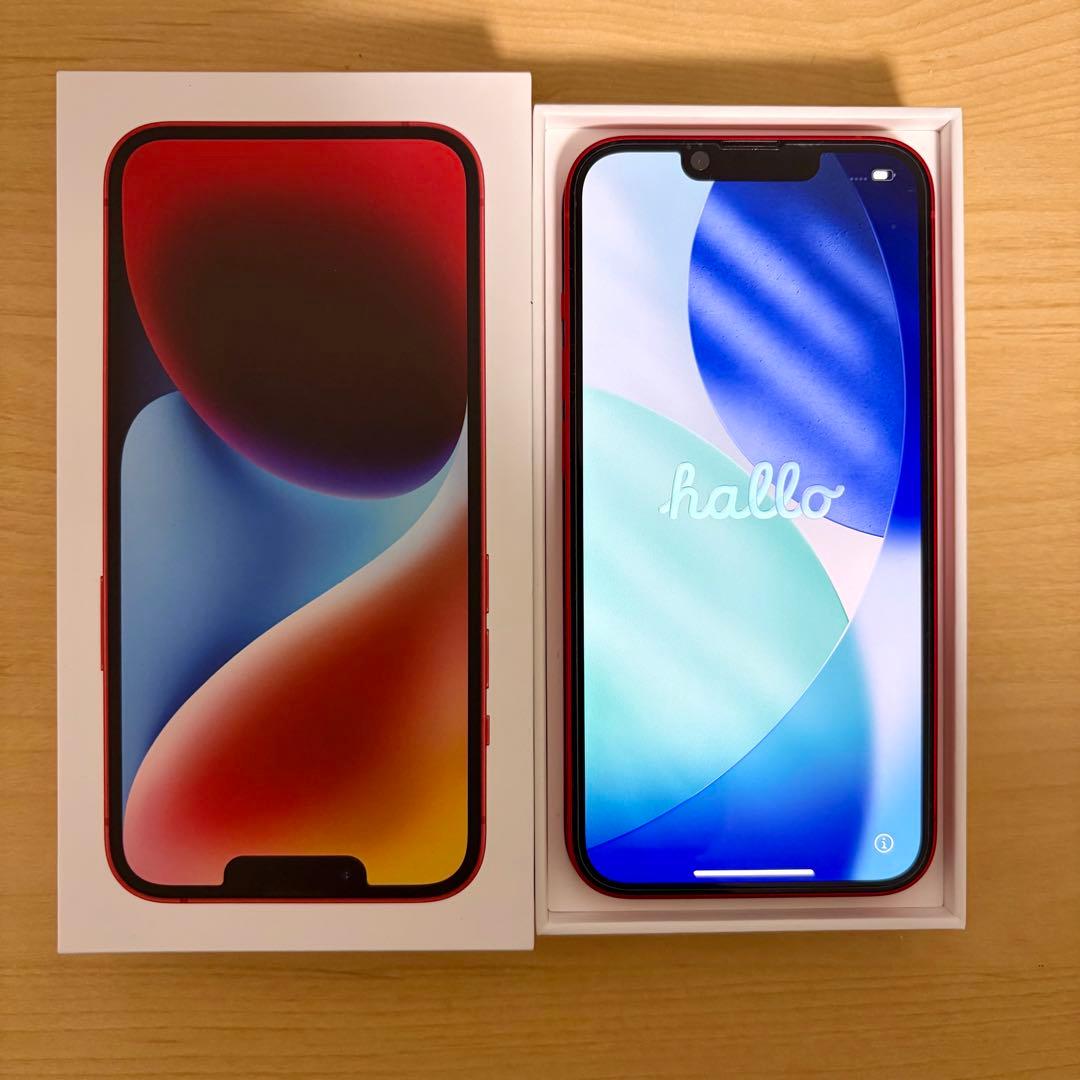 [美品]Apple iPhone 14 (PRODUCT(RED)) 128GB