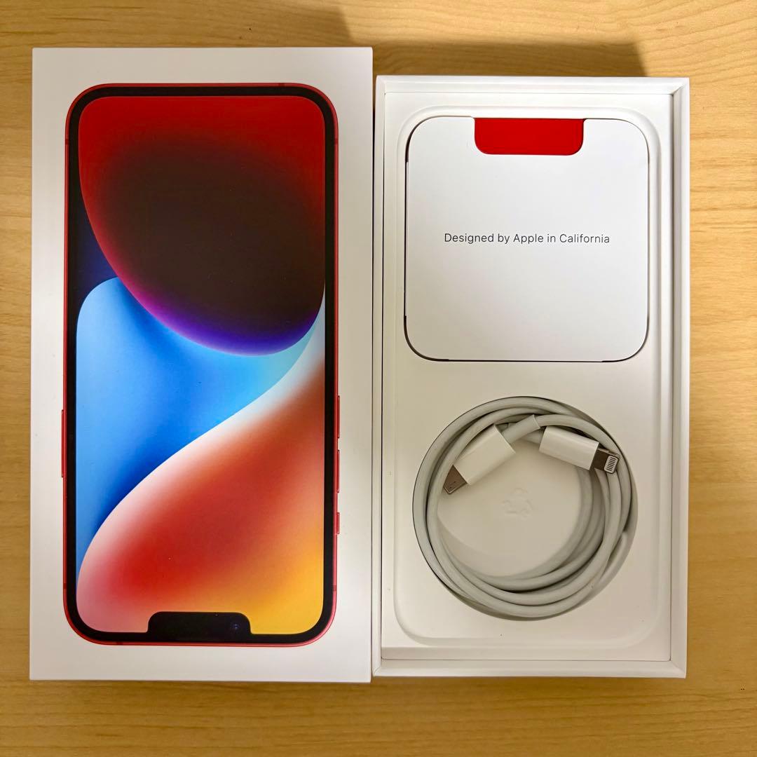 [美品]Apple iPhone 14 (PRODUCT(RED)) 128GB