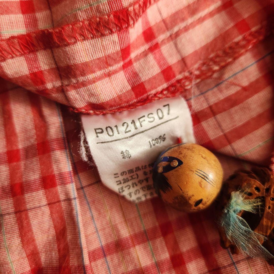 PINK HOUSE ピンクハウス 金子功 吊りスカート 5段ティアード 赤