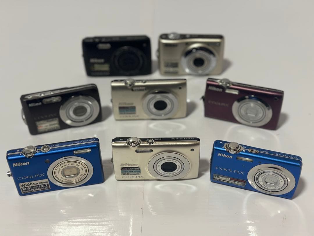 (NIKON) 8台 デジカメラ まとめ【動作未確認ジャンク扱】