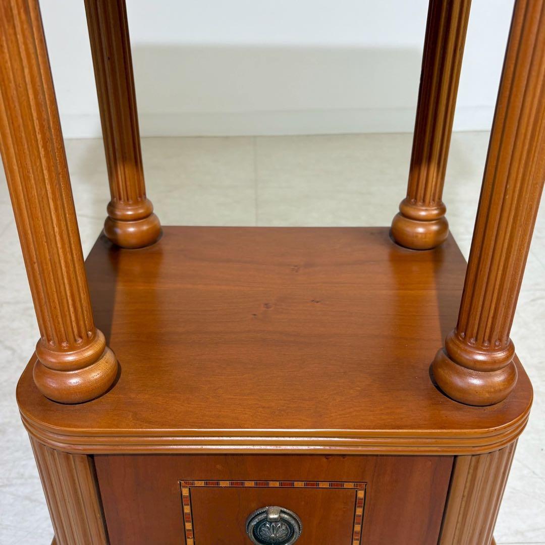 アンティーク調　クラシック　電話台　スモールキャビネット　サイドテーブル