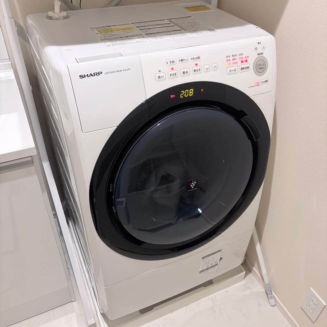 SHARP ES-S7E ドラム式洗濯機