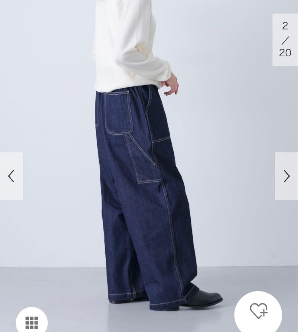 かぐれ　デニムイージーペインターパンツ