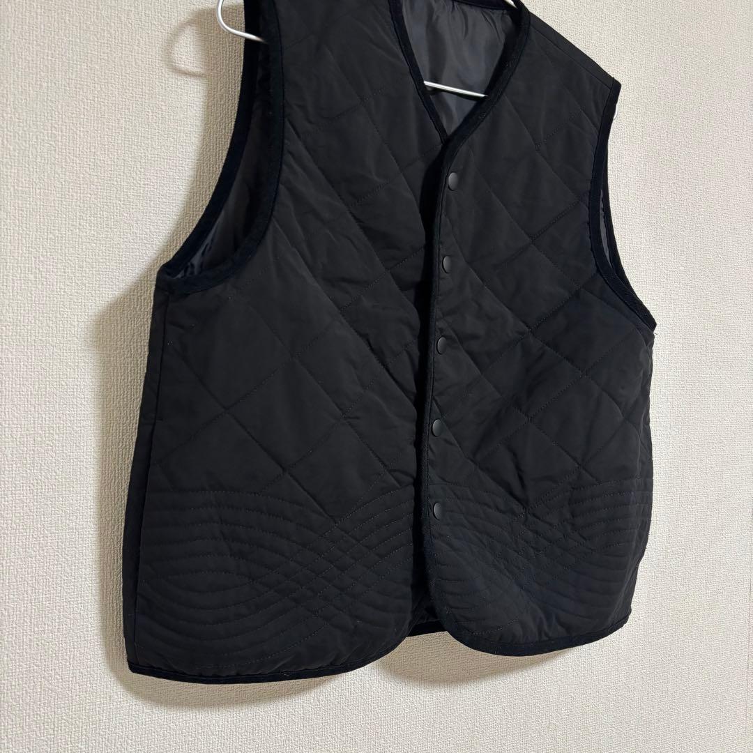 北欧暮らしの道具店　よしいちひろ　キルティングベスト　黒