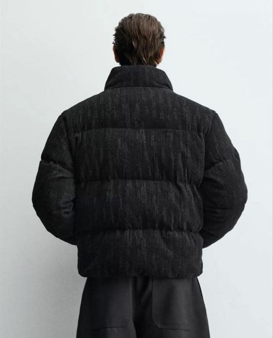 きむたく クロップドフィットパフジャケット S