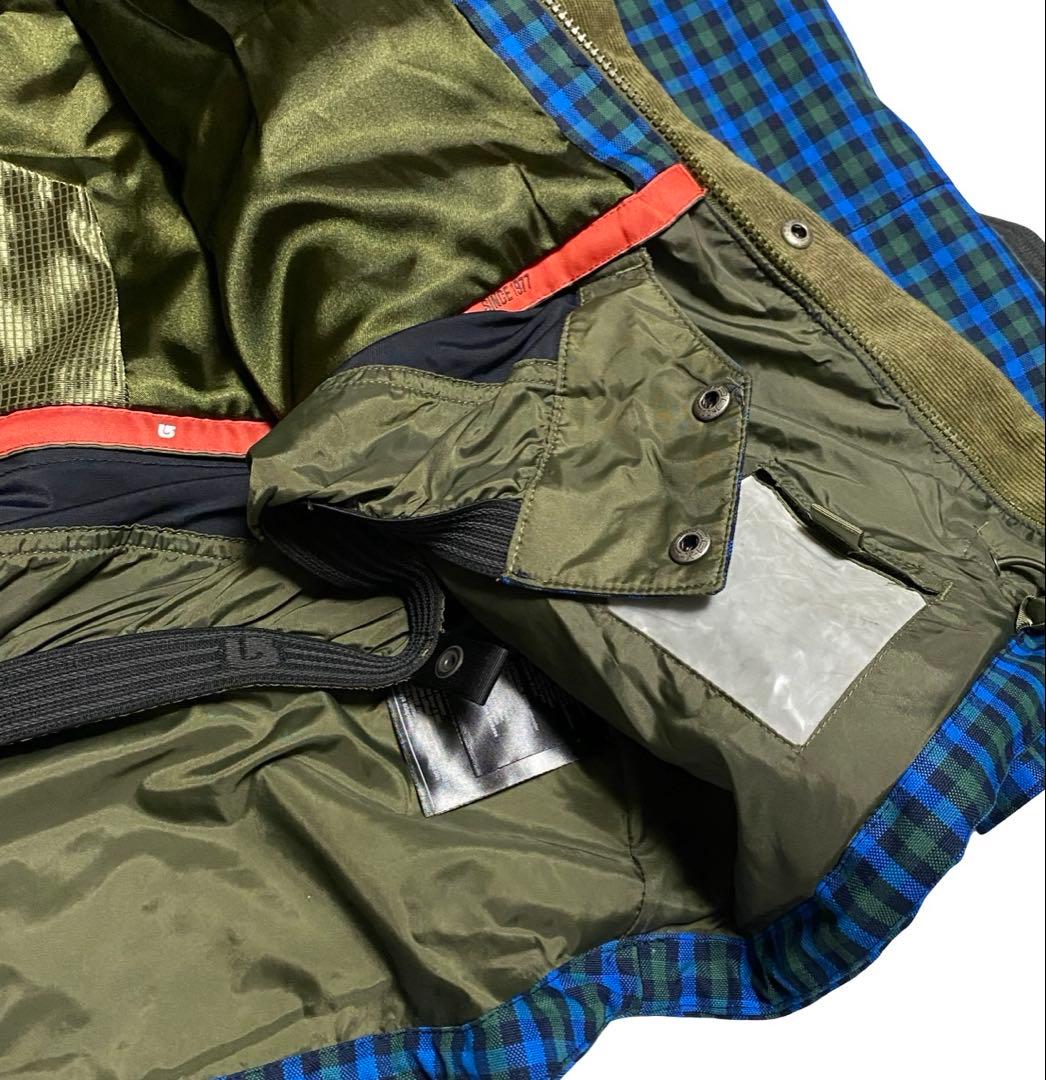 BURTON スキー スノボ ウェア 上下 セットアップ　チェック　Lサイズ