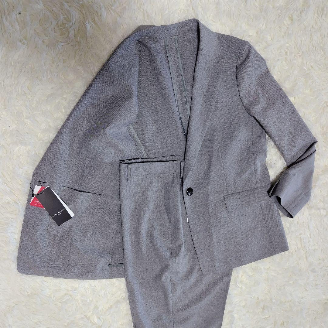【新品】LES MUES ビジネススーツ グレー ウォッシャブル 9号