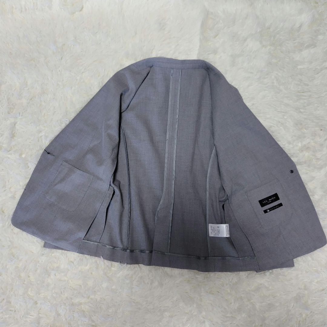 【新品】LES MUES ビジネススーツ グレー ウォッシャブル 9号