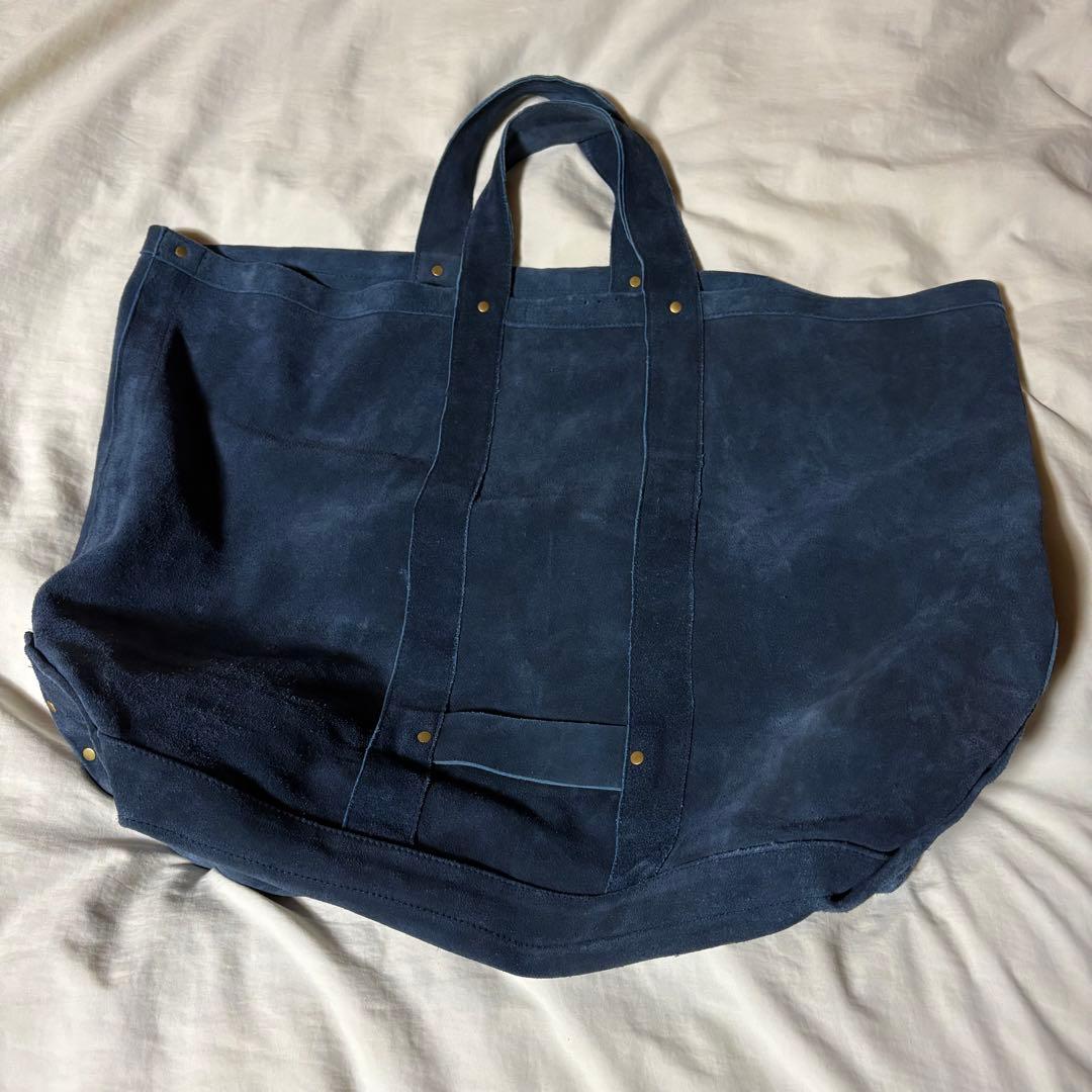 バッグ SEVEN BY SEVEN LEATHER TOTE BAG NAVY