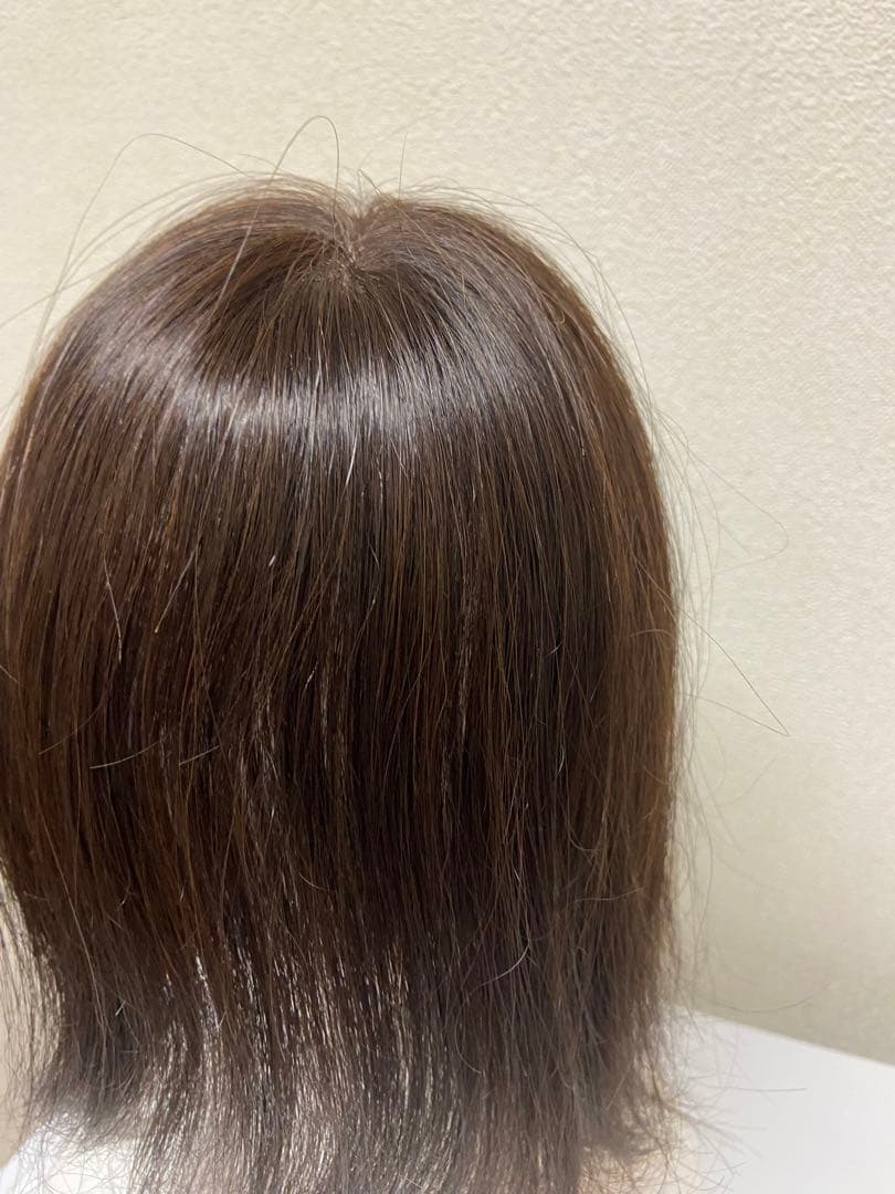 私元気・部分ウィッグ・12×8・ブラック・長さミディアム25センチ【試着のみ】