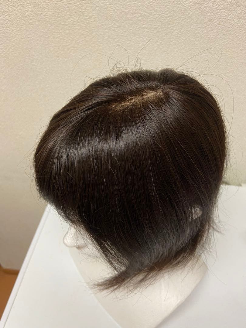 私元気・部分ウィッグ・12×8・ブラック・長さミディアム25センチ【試着のみ】