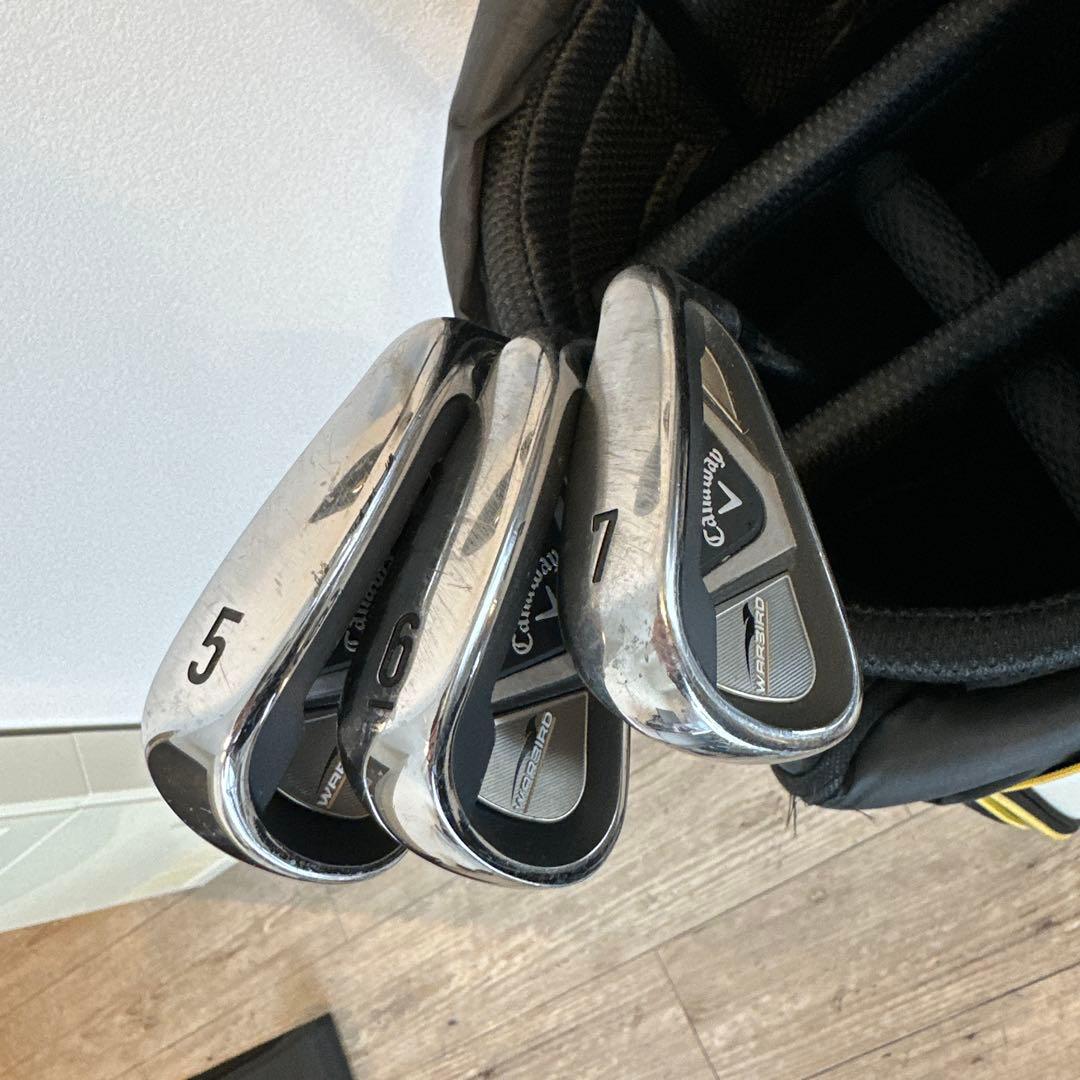 ユウ‼️現行型キャロウェイ メンズ用ゴルフセット✨️初心者S右キャディバッグ付