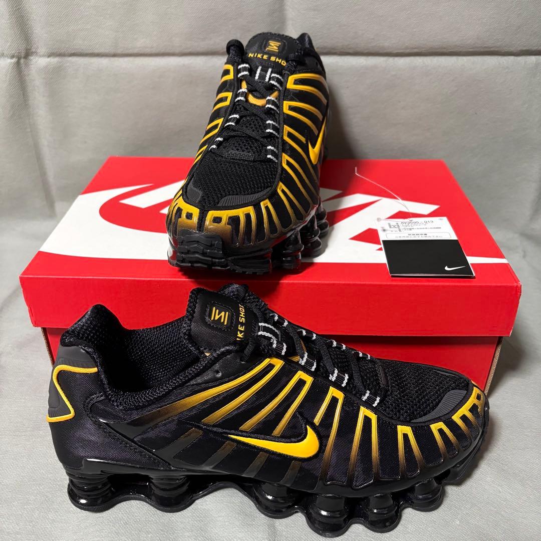 ナイキ　ショックス　TL ブラック　ゴールド　黒　金　イエロー　黄　28.5