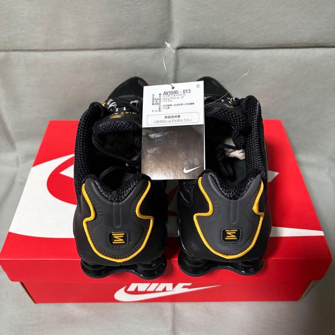 ナイキ　ショックス　TL ブラック　ゴールド　黒　金　イエロー　黄　28.5