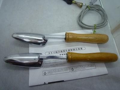 タキイ　和裁電化鏝　和裁コテ　和裁こて　タキイ製　鏝２本付