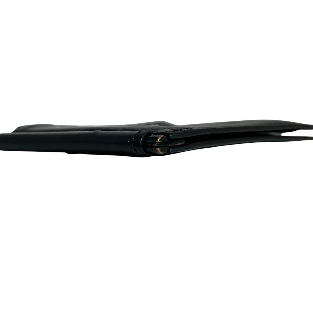 極美✨メゾンマルジェラ マネークリップ 札入れ 4ステッチ ブラック 黒