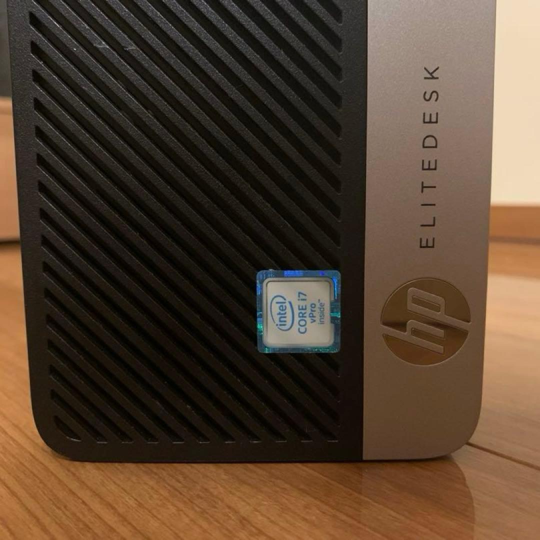 ミニPC HP EliteDesk 800 G3 SFF 8GB 500GB i7
