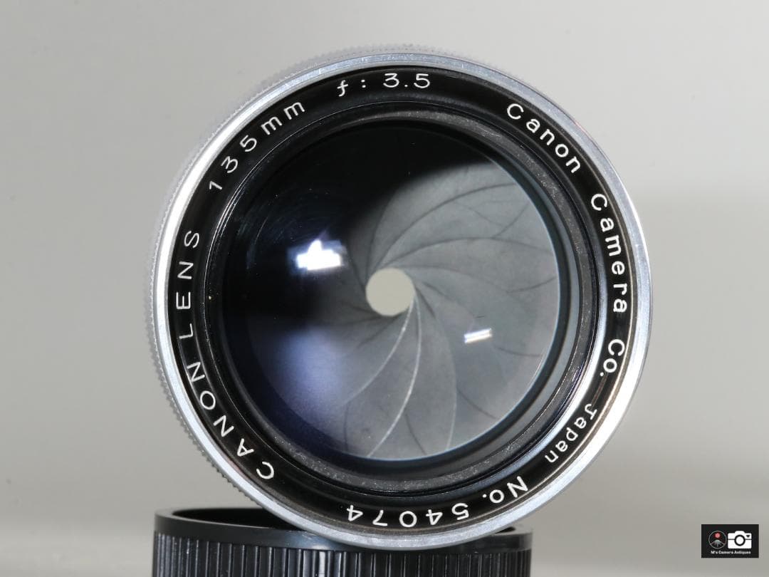 美品Canon 135mm F/3.5 ライカL39レンズ、ケース付整備済