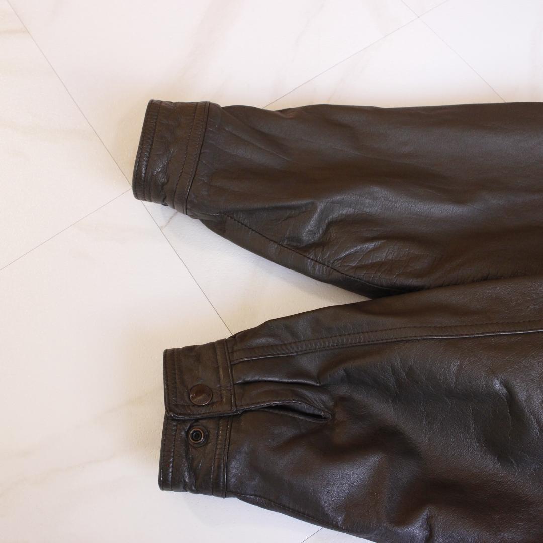 DURANTE A-2 中綿 レザージャケット Lサイズ ブラウン 牛革