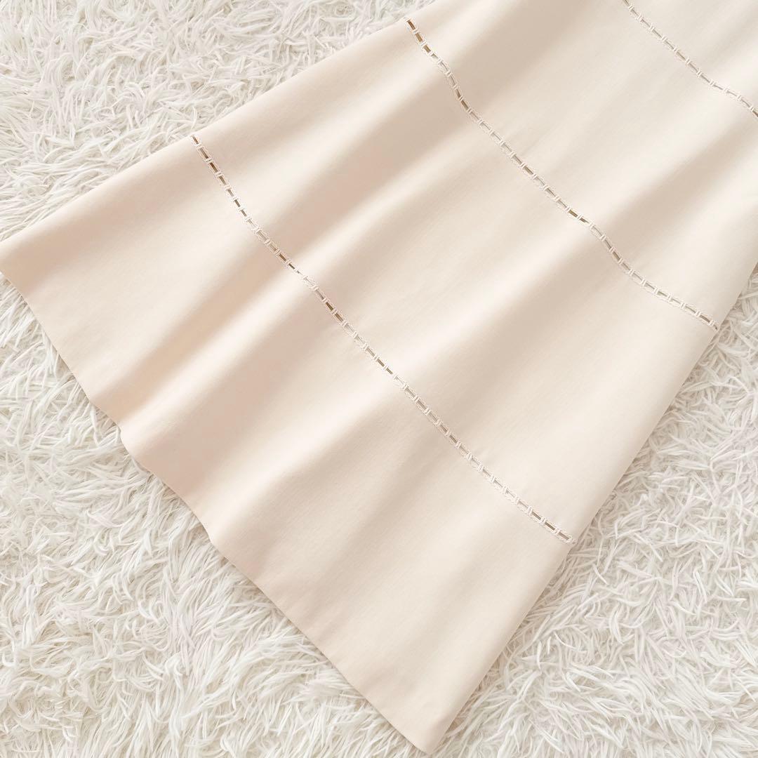 フォクシー✨Torte ハシゴレース ティアード ワンピース アイボリー 38