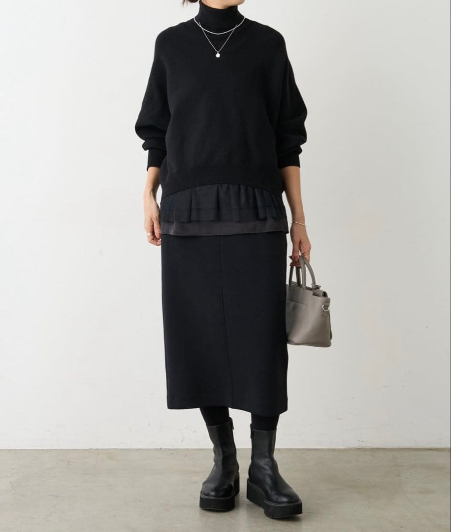 再値下げ！BEARDSLEY ダンボールタイトスカート ブラック　サイズ0